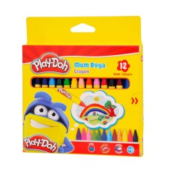 Play-Doh 12 Renk Crayon Mum Boya 8 mm - 1