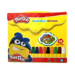 Play-Doh 18 Renk Çantalı Pastel Boya - 1