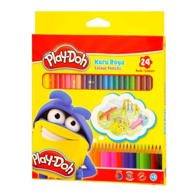 Play-Doh 24 Renk Kuru Boya Karton Kutu - 1