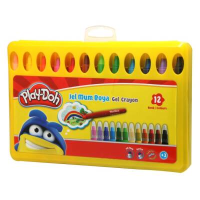Play-Doh Gel Crayon Jel Mum Boya 12 Renk PP Kutu - 1