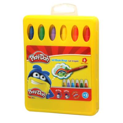 Play-Doh Gel Crayon Jel Mum Boya 6 Renk PP Kutu - 1