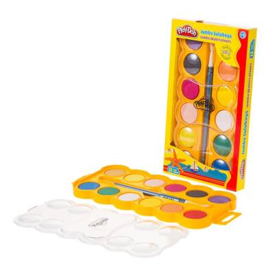 Play-Doh Jumbo Sulu Boya 12 Renk 30 mm Çap - 1