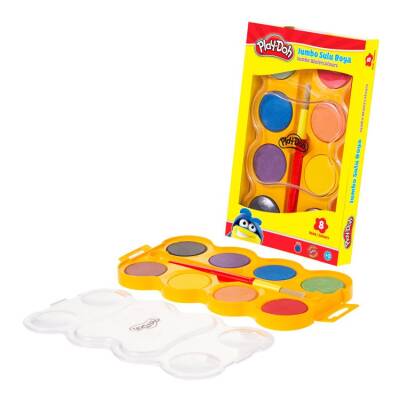 Play-Doh Jumbo Sulu Boya 8 Renk 40 mm Çap - 1