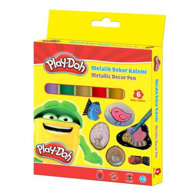 Play-Doh Metalik Dekor Kalemi 6 Renk - 1