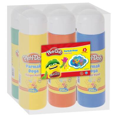 Play-Doh Parmak Boyası 6 Renk x 250 ml. - 1