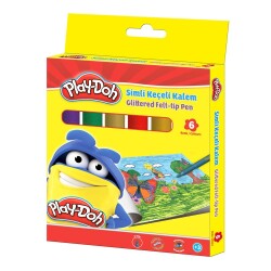 Play-Doh Simli Keçeli Kalem 6 Renk - 1