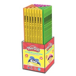 Play-Doh Woodfree Kurşun Kalem Neon Renkler 72'li Stand - 1