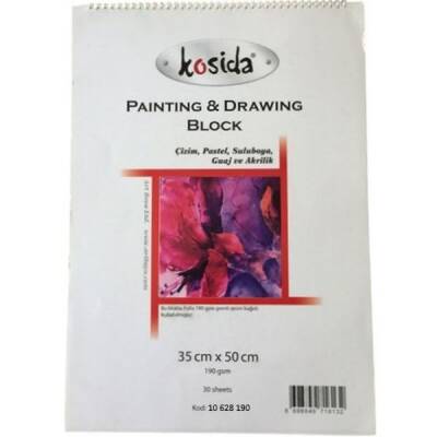 Ponart Kosida Painting & Drawing Block 35x50 Resim Defteri 190 gr. 30 Yaprak - 1