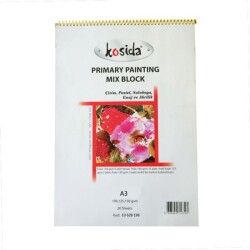 Ponart Kosida Primary Painting Mix Blok Spralli A3 Karma Resim Defteri - 1