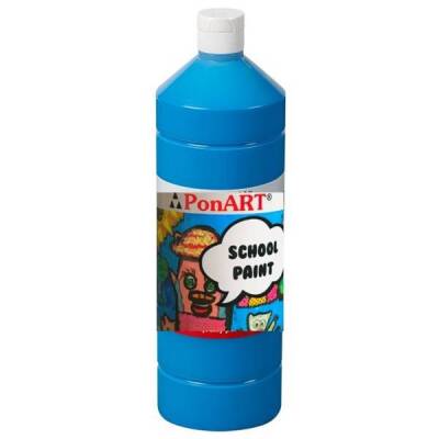 Ponart School Paint Tempera Boya 1000 ml. PSP-2210 PRIMER MAVİ - 1