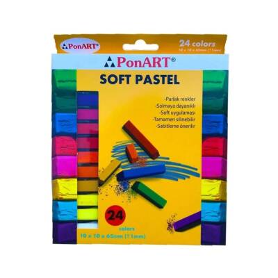 Ponart Soft Pastel Boya 24 Renk - 1