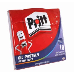 Pritt Pastel Boya 18 Renk Çantalı - 1