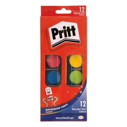 Pritt Suluboya 12 Renk Büyük Tablet - 1