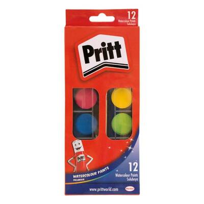 Pritt Suluboya 12 Renk Büyük Tablet - 1