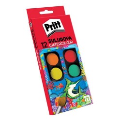 Pritt Suluboya 12 Renk Küçük Tablet - 1