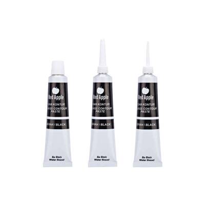 Red Apple Cam Kontur Boyası 25 ml Siyah - 1