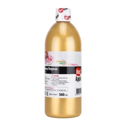 Red Apple Yaldız Kumaş Boyası 500 ml. METALİK ALTIN - 1