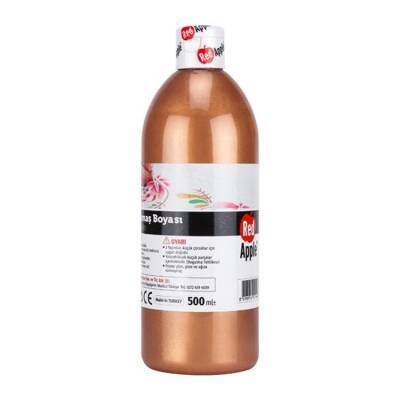 Red Apple Yaldız Kumaş Boyası 500 ml. METALİK BAKIR - 1