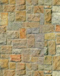 Renkli Küp Taş Desenli Karton Duvar 1/50 3 Adet - Eshel