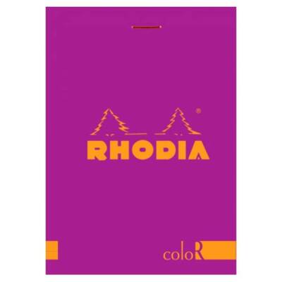 Rhodia ColoR Çizgili Bloknot Pembe Kapak 85x120 mm 90 gr Soft Touch Kağıt 70 Yaprak - 1