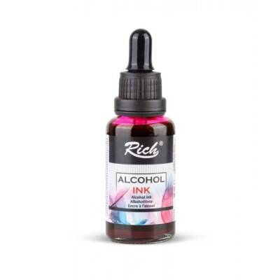 Rich Alcohol Ink Alkol Bazlı Mürekkep 30 ml PEMBE - 1