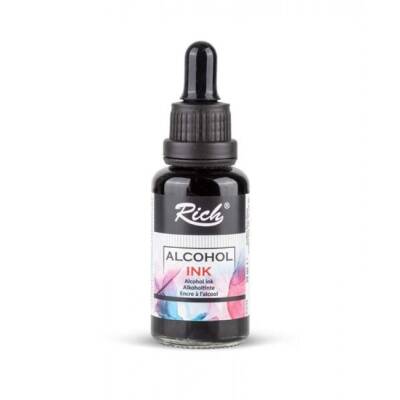 Rich Alcohol Ink Alkol Bazlı Mürekkep 30 ml SİYAH - 1