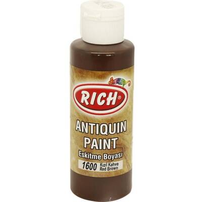 Rich Antiquing Paint Eskitme Ahşap Boyası 120 cc. 1600 Kızıl Kahve - 1