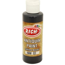 Rich Antiquing Paint Eskitme Ahşap Boyası 120 cc. 1606 Siyah - 1