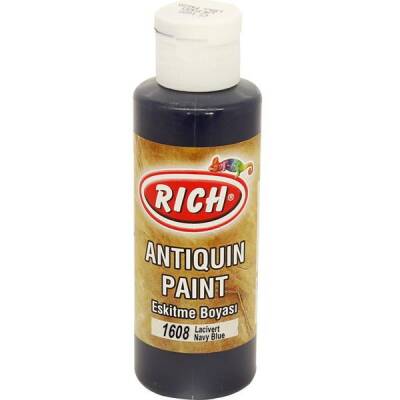 Rich Antiquing Paint Eskitme Ahşap Boyası 120 cc. 1608 Lacivert - 1