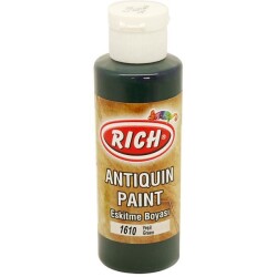 Rich Antiquing Paint Eskitme Ahşap Boyası 120 cc. 1610 Yeşil - 1