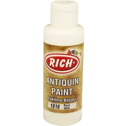 Rich Antiquing Paint Eskitme Ahşap Boyası 120 cc. 1616 Beyaz - 1