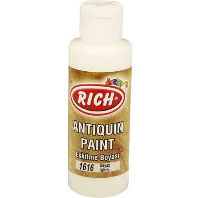 Rich Antiquing Paint Eskitme Ahşap Boyası 120 cc. 1616 Beyaz - 1