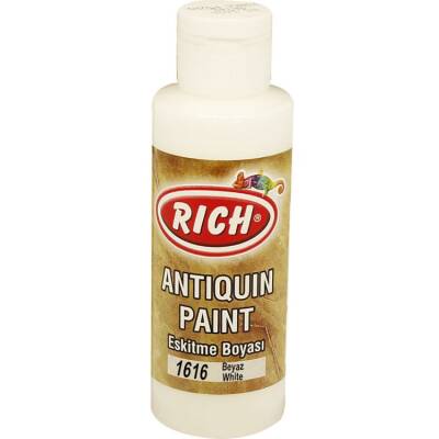 Rich Antiquing Paint Eskitme Ahşap Boyası 120 cc. 1616 Beyaz - 1