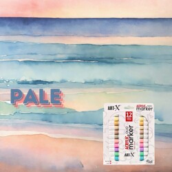 Rich Art-X Acrylic Duo Marker Çift Uçlu Su Bazlı Boyama Kalemi 12 Renk Pale Series - 3