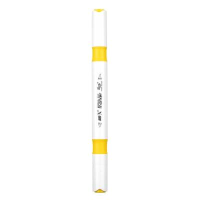 Rich Art-X Acrylic Duo Marker Çift Uçlu Su Bazlı Boyama Kalemi No:20 Sarı - 2