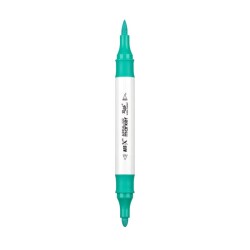 Rich Art-X Acrylic Duo Marker Çift Uçlu Su Bazlı Boyama Kalemi No:34 Açık Turkuaz Yeşil - 1