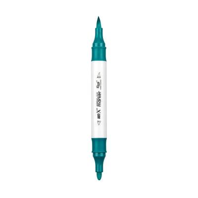 Rich Art-X Acrylic Duo Marker Çift Uçlu Su Bazlı Boyama Kalemi No:35 Turkuaz Yeşil - 1