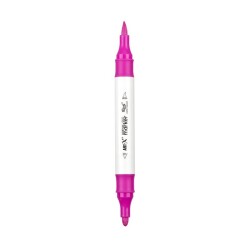 Rich Art-X Acrylic Duo Marker Çift Uçlu Su Bazlı Boyama Kalemi No:46 Fuşya - 1