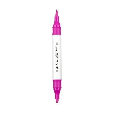 Rich Art-X Acrylic Duo Marker Çift Uçlu Su Bazlı Boyama Kalemi No:46 Fuşya - 1