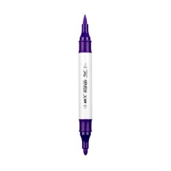 Rich Art-X Acrylic Duo Marker Çift Uçlu Su Bazlı Boyama Kalemi No:51 Mor - 1