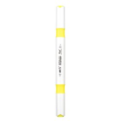 Rich Art-X Acrylic Duo Marker Çift Uçlu Su Bazlı Boyama Kalemi No:63 Neon Sarı - 2