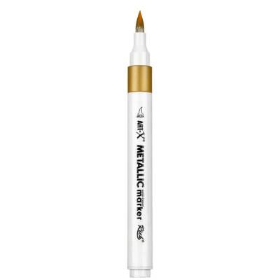 Rich Art-X Acrylic Metallic Marker Su Bazlı Yaldızlı Boyama Kalemi Metalik Altın - 1