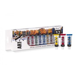 Rich Art-X Akrilik Boya 12 Renk x 12 ml Set - 1