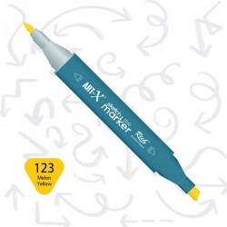Rich Art-X Sketch Marker Duo Çift Uçlu Marker Kalem 123 Melon Yellow - 1