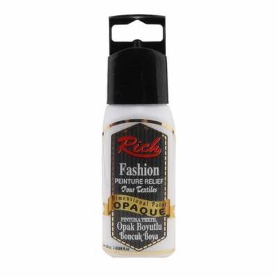 Rich Boyutlu Boncuk Boya 60 ml. 002 OPAK BEYAZ - 1