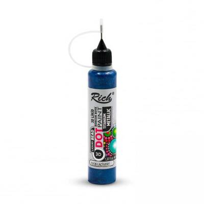 Rich Dot Paint Mandala Boyutlu Boya 40 cc METALİK LACİVERT - 1