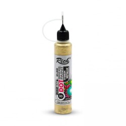 Rich Dot Paint Mandala Boyutlu Boya 40 cc METALİK SOFT GOLD - 1