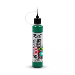 Rich Dot Paint Mandala Boyutlu Boya 40 cc METALİK YEŞİL - 1