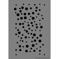Rich Duvar Stencil Boyama Şablonu 50x70 cm. WALL-054 - 1