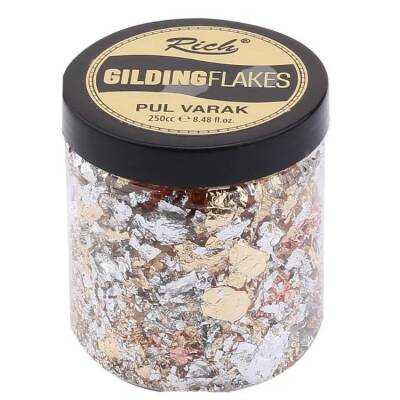 Rich Gilding Flakes Pul Varak 250 cc Mix - 1